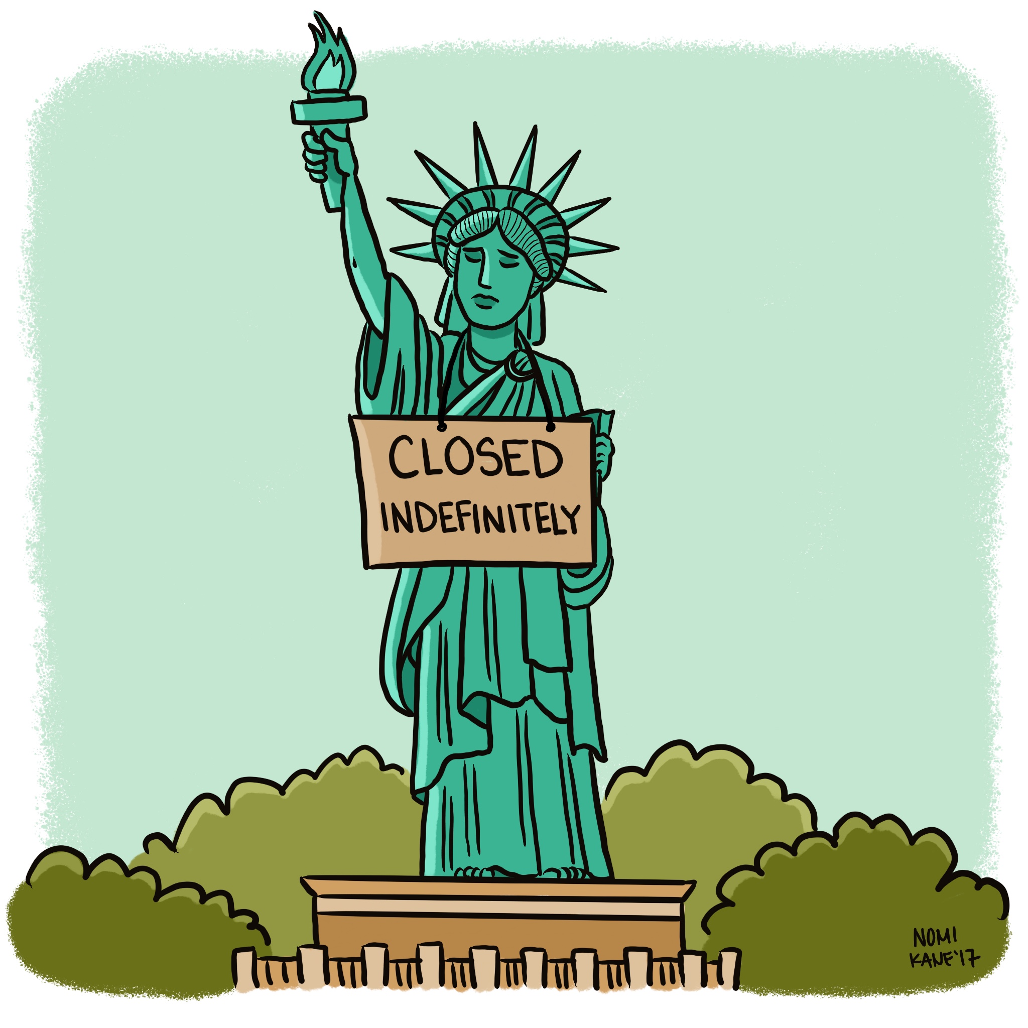 Statue of Liberty Closed