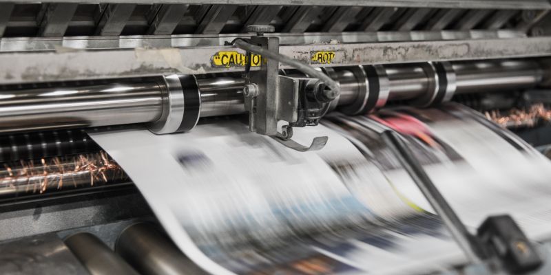 newspapers being printed