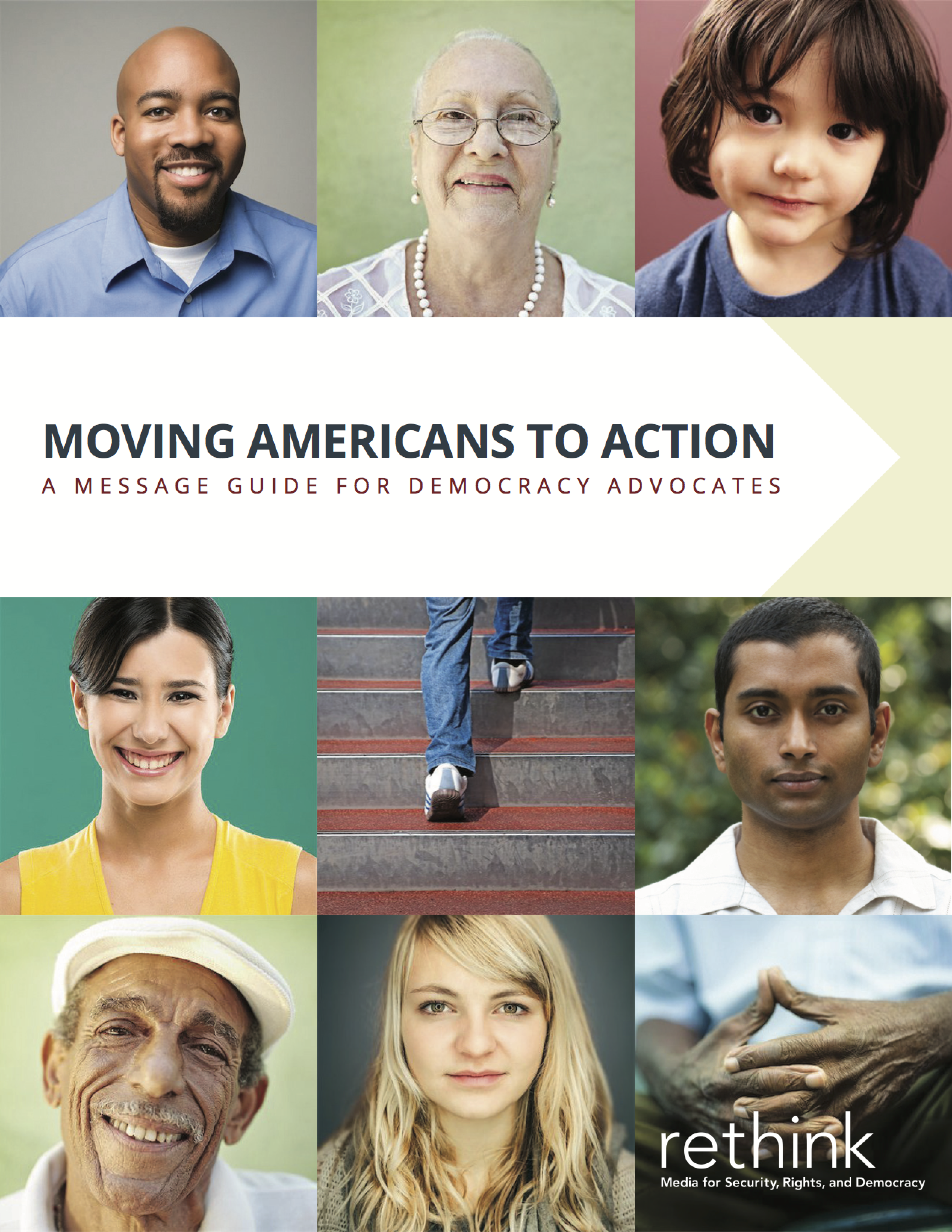 Moving Americans to Action: A Message Guide for Democracy Advocates Moving Americans to Action (Cover)