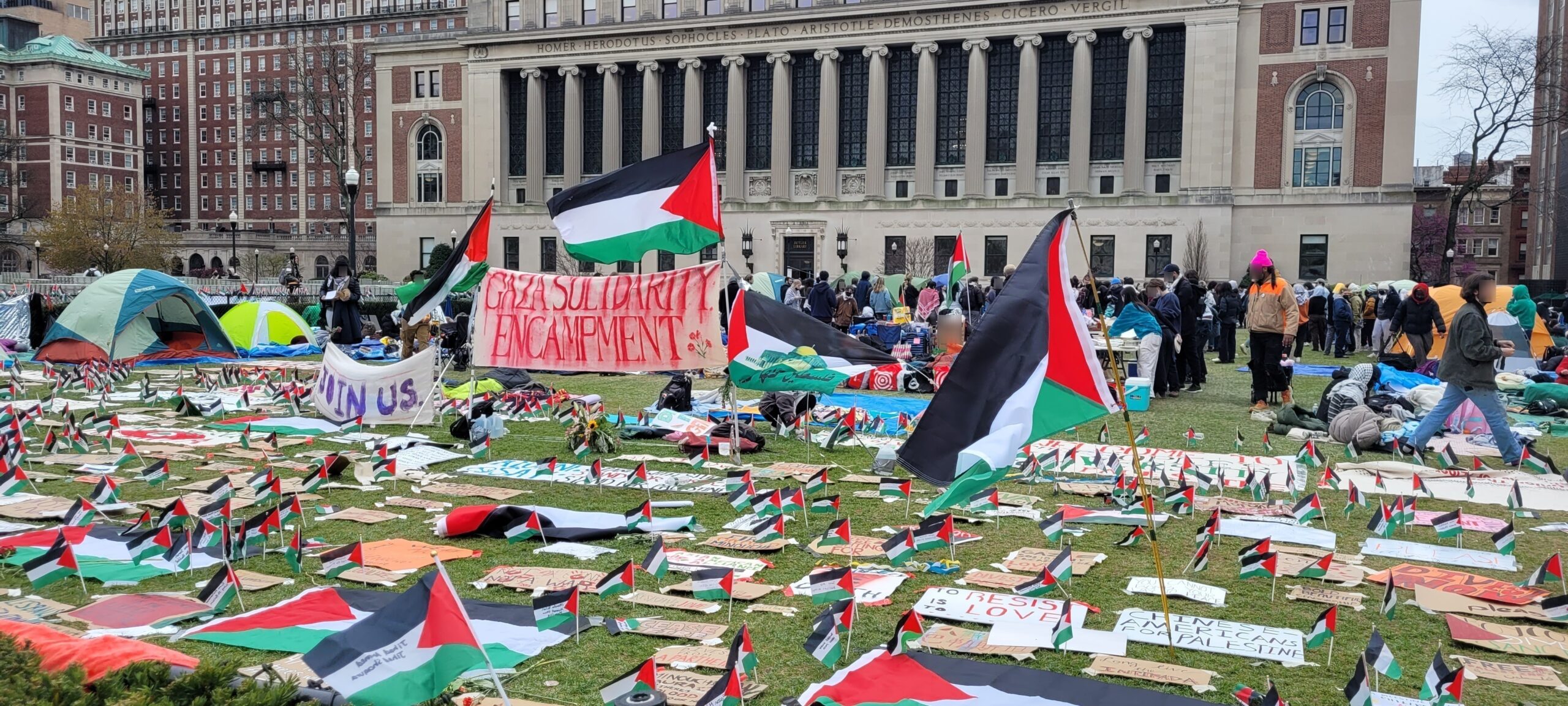 Columbia_reinstated_Gaza_Solidarity_Encampment_Palestinian_flags
